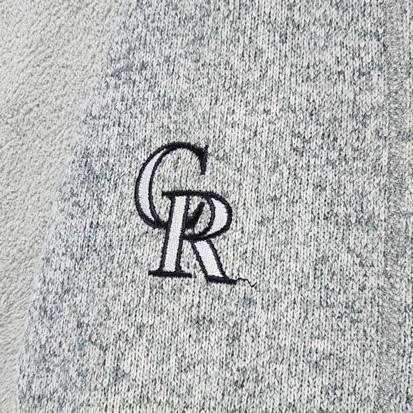 Patagonia Better Sweater Colorado Rockies Elouan Mens Large Gray MLB Baseball - Picture 8 of 16